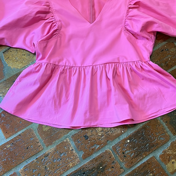 Mittoshop Bubble sleeve peplum top szL - Picture 14 of 16